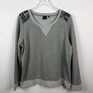 Saks Fifth Avenue | Sequined Sweatshirt | L